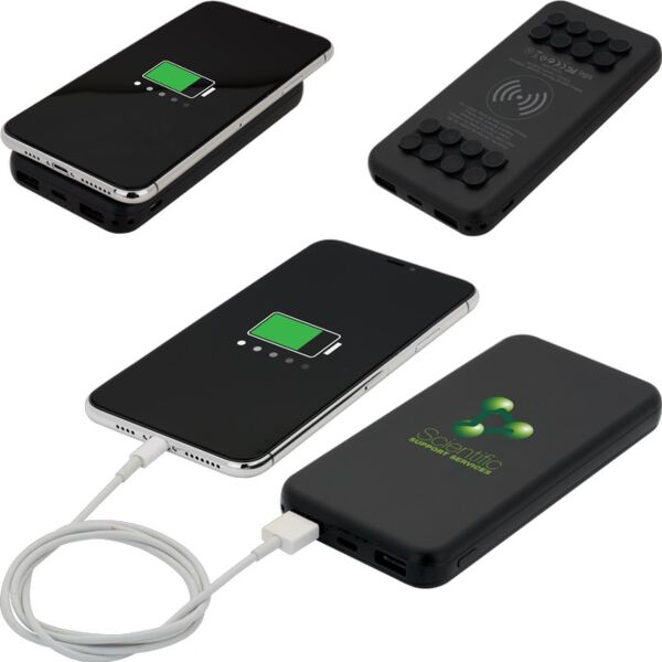 Octo Grip Wireless Charger & Power Bank 10,000 mAh Thumbnail