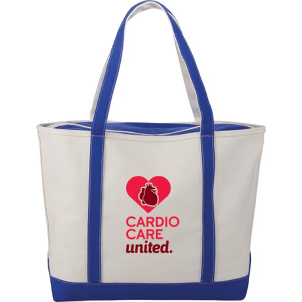 Baltic 24oz Cotton Canvas Tall Zippered Boat Tote Thumbnail